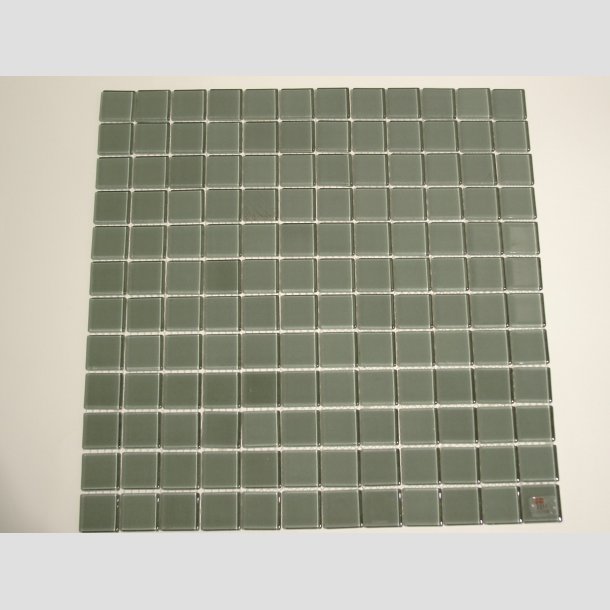 Glas Mosaik Kakel Flise - 2,5x2,5cm - Gr ID Deko2