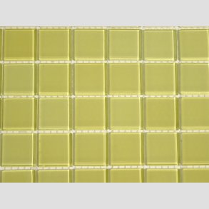 Glas Mosaik Kakel Flise - 2,5x2,5cm - Gul