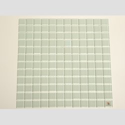 Glas Mosaik Kakel Flise - 2,5x2,5cm - Hvid