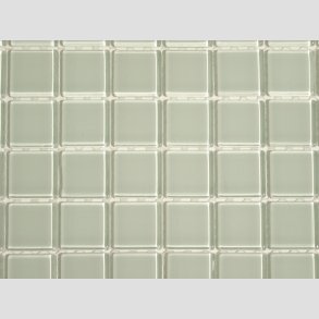 Glas Mosaik Kakel Flise - 2,5x2,5cm - Hvid