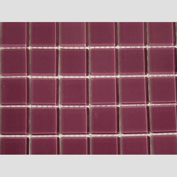 Glas Mosaik Kakel Tile - 2,5x2,5cm - Lila