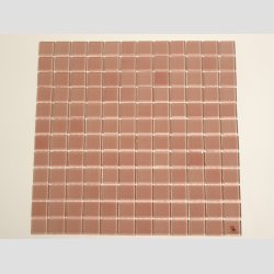 Glas Mosaik Kakel Flise - 2,5x2,5cm - Lyserd