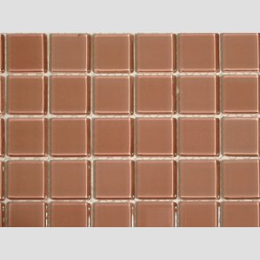 Glas Mosaik Kakel Flise - 2,5x2,5cm - Lyserd