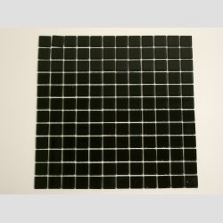 Glas Mosaik Kakel Flise - 2,5x2,5cm - Sort