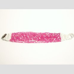 Armbnd - Hndknyttet - Mini Glas Perle Armbnd - 20cm