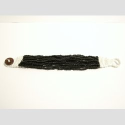 Armbnd - Hndknyttet - Mini Glas Perle Armbnd - 20cm