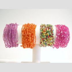 Armbnd - Hndknyttet - Mini Glas Perle Armbnd - 20cm