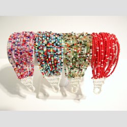 Armbnd - Hndknyttet - Mini Glas Perle Armbnd - 20cm