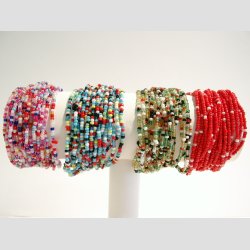 Armbnd - Hndknyttet - Mini Glas Perle Armbnd - 20cm