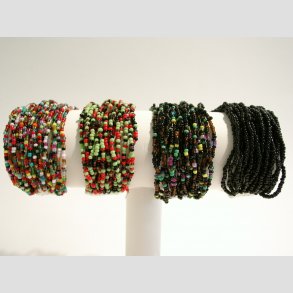 Armbnd - Hndknyttet - Mini Glas Perle Armbnd - 20cm