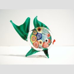 Glas Fisk - Millefiori - 8cm