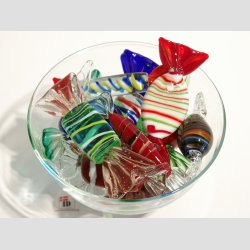 Bolsjer &amp; Karameller I Glas - Med 1 St 12 Stk / 24 Stk Asst. - Store 7-8cm