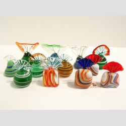 Chokolade Bolsjer - Halve Bolsjer &amp; Karameller i Glas - 1 st med 12 stk Asst. - 3-4cm