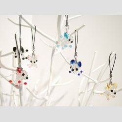 Krystal Glas Figur - Krystal Glas Vedhng - Lille Hund - 3cm