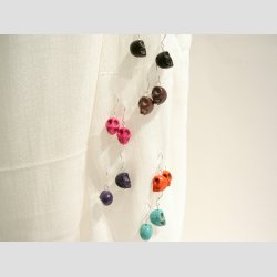 reringe - Skull - 12 Forskellige Farver - 3cm (perle 1cm)