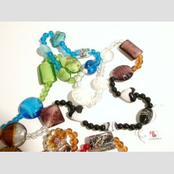 Glas Perler - 500g Lse Asst. Perler - Mix i Strrelser og Designs