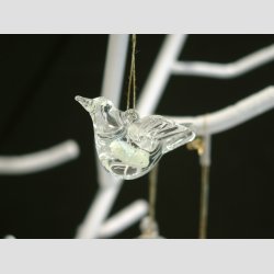 Glaspynt - H�ndlavet H�ngende Glas Pynt - Selvlysende