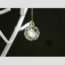 Glaspynt - H�ndlavet H�ngende Glas Pynt - Selvlysende