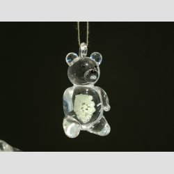 Glaspynt - H�ndlavet H�ngende Glas Pynt - Selvlysende