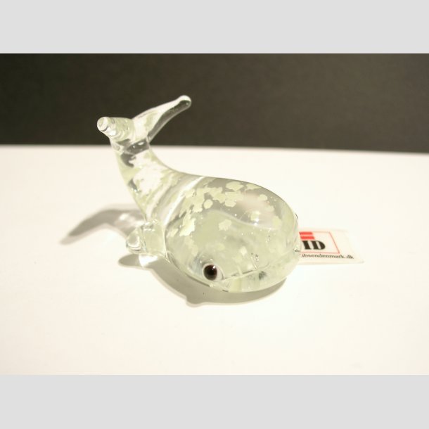 Hval - Selvlysende Glas - 4cm ID Deko1
