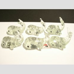 Hval - Selvlysende Glas - 4cm