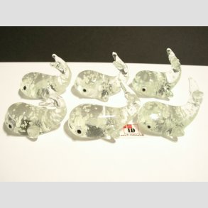 Hval - Selvlysende Glas - 4cm
