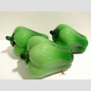 Peber - Glas Peber - Grn - 14cm Lngde - Dia 9cm