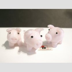 Gris - Jade Lyserd - Mini - 3cm - 1 st med 3 stk