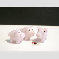 Gris - Jade Lyserd - Mini - 3cm - 1 st med 3 stk