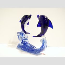 To Delfiner p Blge - H11cm x L13cm x B5cm