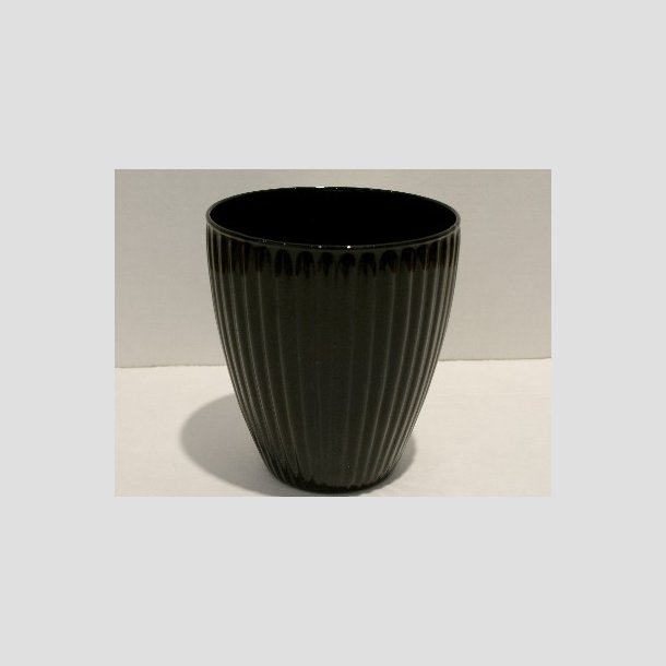 tonehøjde Kinematik længde Drikke Glas / Blomster Vase - Sort - 9x10cm - Håndlavet og Støbte Glas Fade  - Glas Skåle & Glas Vaser - Ibsen Design