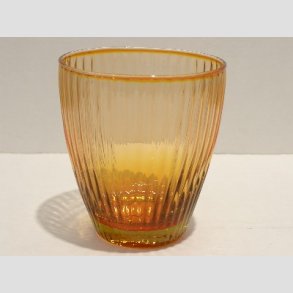 Drikke Glas / Blomster Vase - Rd/Brun - 9x10cm