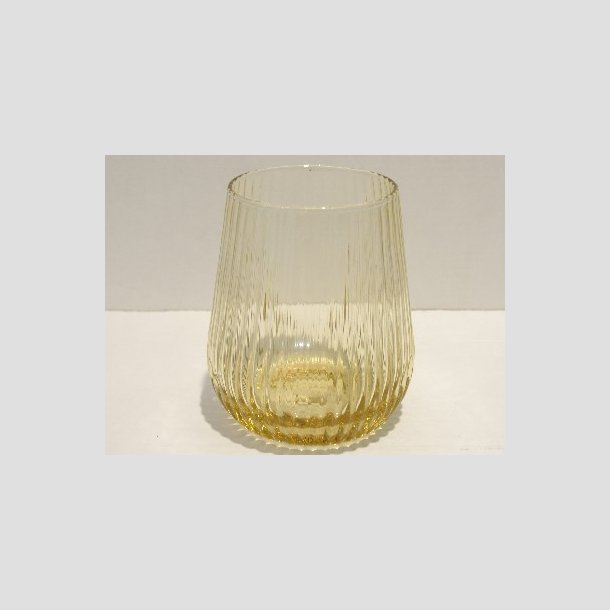 Blomster Vase / Drikke Glas - Lysebrun - 6x10cm