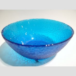 Glas Skl/Fad - Med Kraftig Bl/Mnster - 6x15cm