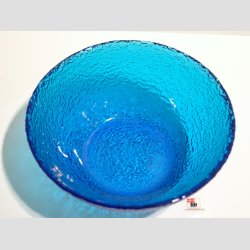 Glas Skl/Fad - Med Kraftig Bl/Mnster - 6x15cm