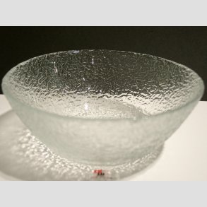 Glas Skl/Fad - Med Kraftig Klar/Mnster - 6x15cm