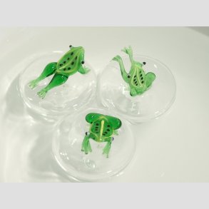 Akvarium Flyende Boble Glas Frer - Til Akvarium eller Bovle mv. - H7cm Dia 5cm