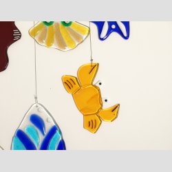 Glasfusing - Glas Uro - 1 St 10 Stykker Glas - Fisk &amp; Skaldyr - 30x55cm