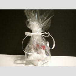 Nipsenle - Glas Nipsenle - Sommer Figur Med Hvid Silkepude - 1 Start/Gavepakke