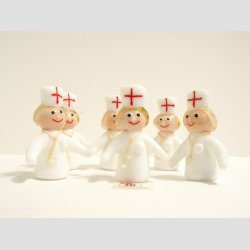 Glaskunst - Sygeplejerske - 4-5cm