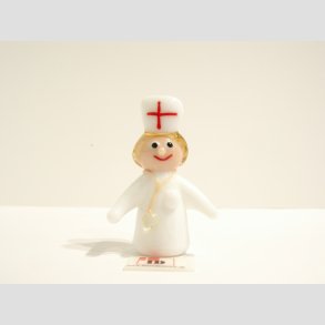 Glaskunst - Sygeplejerske - 4-5cm