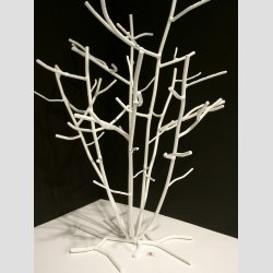 ID Designet Hvidmalet Stltr - Til Hngende Glas Figurer - Ca. H50cm, B40cm