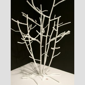 ID Designet Hvidmalet Stltr - Til Hngende Glas Figurer - Ca. H50cm, B40cm