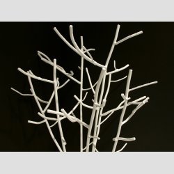 ID Designet Hvidmalet Stltr - Til Hngende Glas Figurer - Ca. H50cm, B40cm