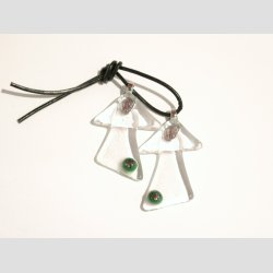 Venskabs Engle - St af 2stk - Glas Smykke Vedhng - 5cm