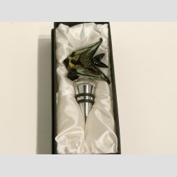 Vinprop Med Glas Kunst - Fisk - 12cm