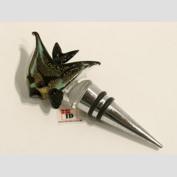 Vinprop Med Glas Kunst - Fisk - 12cm