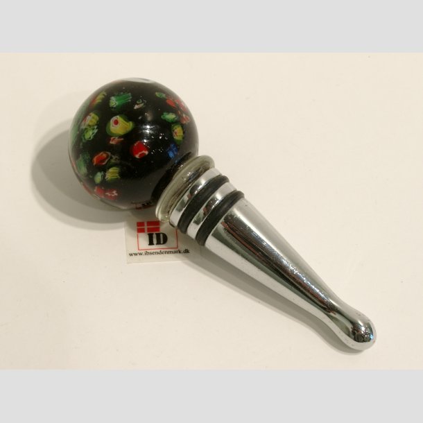 Vinprop Med Glas Kunst - Millefiori - 9,5cm