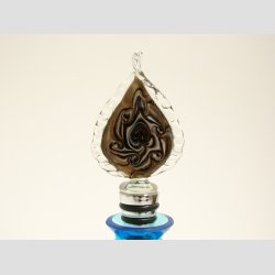 Vinprop Med Glas Kunst - Mnstrede Ild - 14cm