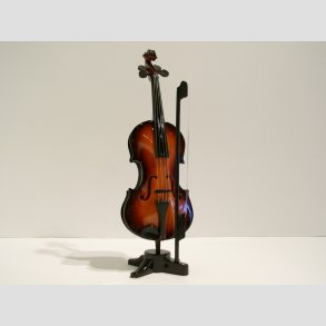 Violin - Miniature Lille Violin - Sunfire Farve - 18cm